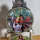 The Wizard Of Oz Anniversary Clock Porcelain Face   Base Ruby Spheres  No Dome