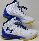 Under Armour Curry 1 Retro Dub Nation Men Sz 10 Basketball Shoes 3024397-101 New