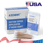 1000pcs Medical Cotton Tipped Applicators 3    7 6cm   wooden Swabs Disposable Clean