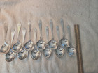 Van Dyke International Sterling Silver 12 Gumbo Soup Spoons 6 3 8  App d H Mono