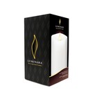 Luminara Flameless Slim Pillar Candle  Flickering Real Flame Effect