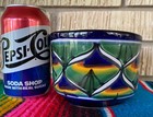 Mexican Ceramic Flower Pot Planter Folk Art Pottery Handmade Talavera  6