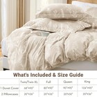 Duvet Cover Queen Size  Queen 90 x90   01 - Beige Leaves  no Comforter 