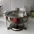 Seville Classics Commercial 4 Qt Stainless Steel Chafing Dish Model 14009   