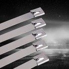 A2 Stainless Steel Metal Cable Ties Zip Wrap Exhaust Heat Strap Self-locking Zip