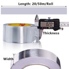 Aluminium Foil Tape Rolls Heat Insulation Duct Self Adhesive 20 300mm X 20 50m