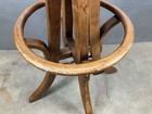 Antique Vintage Industrial Machine Age Bentwood Architectural Drafting Stool