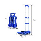 Portable Luggage Cart Heavy Duty Folding Roller Carts Carrier Foldable Platform
