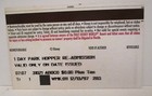 Walt Disney World Expired Admission Pass 25th Anniversary Park Hopper 1997 Orang