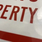 No Parking Private Property Metal Reflective  Sign 12 Inches