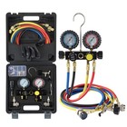 Hvac Manifold Gauge Set With Hoses - R134a R410a R404a R22 Refrigerant Gauges
