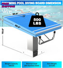 Pool Diving Platform With Stainless Steel Base Heavy Duty Swimming Pool New Us