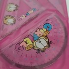 Vintage Garfield 80s Trapper Keeper Ruler Set Protractor Orange Cat Shenny New