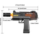 Squirt Water Gun Long Range Auto Shooting Electric Water Gun With Muzzle Flame