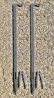 2pc Set 48  Tall 3 8 Ar500 Ground Stake Stand W  Hook For Steel Shooting Targets