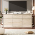     9 Drawer Dresser For Bedroom  Wood Chest Of Drawers Large Modern Storage Cabin