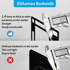 Metal Bookends For Heavy Books 2-pair Set Decorative Shelf Book Holders
