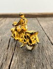 Vintage Kilgore Hubley Cast Metal Toy Police Motorcycle - Yellow