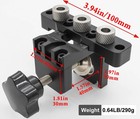 3-in-1 Dowel Jig Kit - Pocket Hole With Adjustable Woodworking Drill   