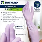Halyard Lavender Nitrile Exam Gloves  Powder-free  Medium  Purple Medium Strong