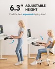 Under Desk Keyboard Tray  360 Degree Adjustable Mouse Platform-black