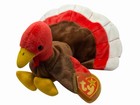 Ty Gobbles The Turkey Beanie Babies 1997 Retired W  Tags Errors Rare Mint 