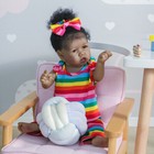 22  Realistic Reborn Baby Doll Lifelike African American Black Newborn Girl Soft