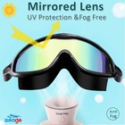 Kids Goggles For Swimming 2 Pack No Leaking Anti-fog Outer Eye Fit With Wide Vie
