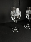 Libbey Holly Berry Wine Glass Set Of 2 Gold Rim Holiday Christmas