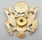 Spanish American War Saw 1898-1902 Army Officer Hat Badge Great Shape
