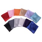 12 Pcs Mens Solid Mixed Color Pocket Square Wedding Handkerchiefs