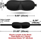 2 Pack Travel 3d Eye Mask Sleep Soft Padded Shade Cover Rest Relax Blindfold