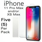 5x Plastic Screen Protector - Iphone 11 Pro Max   Xs Max Full Coverage Clear Lcd