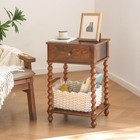 Nightstand  Mid Century Modern Night Stand With Drawer For Living Room  Modern
