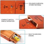 Useless Box Leave Me Alone Machine Fully Assembled In Real Wood Brown Gift New