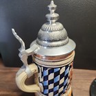 Oktoberfest Beer Stein From Germany - Silver Pewter Lid