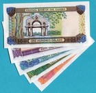 Gambia Set 5 10 25 50 100 Dalasis Nd 2001 - 2005  P20c P21c P22c P23c P24c Unc