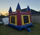 Inflatable Colorful Bounce House Castle With Blower For All Ages