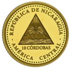 Nicaragua 10 Cordobas 2019 0 5g 0 585 Gold  250th Anniv  Alexander Von Humboldt 
