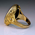 Vintage Victorian Enamel Rings Nouveau Royal Style Golden Ring Wedding Jewelry