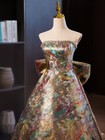 Elegant Off Shoulder Evening Dresses With Bow Floor Length Prom Party Dress