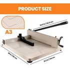 Heavy Duty Paper Cutter 17  400 Sheets Capacity Paper Trimmer For Cutting Paper