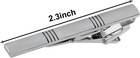 4 Pcs Stainless Steel Tie Clips For Men Classic Tie Bar Clip For Formal Business