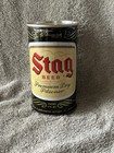 Stag Beer Flat Top Beer Can - Bottom Is Open-belleville  Ill