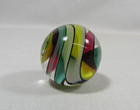 Art Studio Glass Marble Swirl Corkscrew 1 1 8 Inches Estate Sale Find F1