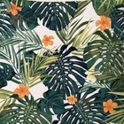 New Floral Jungle Tropical Colorful Polyester Decorative Pillow Cover 18  X 18 