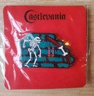 Castlevania Skeleton Throwing Bone Enemy Enamel Pin Figure   200 Konami