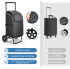Carrito De Compras Plegable Para Hacer Mercado Grande 330 Lbs Con Ruedas Grandes