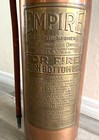 1910-1920s Antique Copper And Brass Empire Fire Extinguisher  empty 