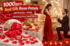 1000x Red Silk Rose Petals Flower For Wedding Party Decor Romantic Confetti Usa